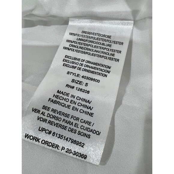 NWOT PIPPA & JULIE Kids' Size 5 Little Girl's Ditsy Floral Opaque Organza Dress - Picture 10 of 12